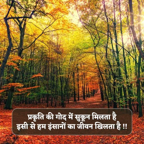 Nature Shayari in Hindi 2 Line
